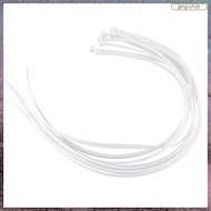 [L E U R] 10X Extra Long 76Cm Cable Ties White Zip Wraps