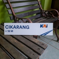 Custom Station Sign Board | Car Station Board | ACP 3 mm | 40 cm x 10 cm | Glossy Waterproof