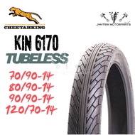 CHEETAHKING TAYAR SCOOTER TYRE TUBELESS BUNGA SPORT RAIN KIN6170 70/90-14 80/90-14 90/90-14 120/70-1