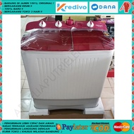 POLYTRON mesin cuci 2 tabung 9 KG PWM-9369