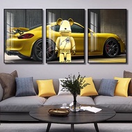 Bearbrick Wall Painting KAWS / BEARBRICK Set Of 3 Living Room / Bedroom / Game Gaming