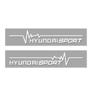 2Pcs Car Reflective Side Window M Performance Sticker Windshield Decal for All Hyundai Matrix Getz A