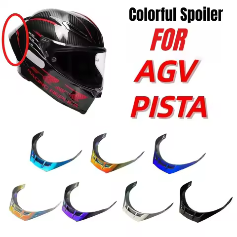 Motorcycle Helmet Accessories Colorful Spoiler For AGV Pista GP/GPR/CORSA/CORSAR Full Face Helmet Re