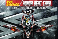 Decals Sticker Motorcycle Decals for Honda Beat 110 Carburator type047