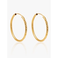 916 Gold Stellar Loop Earring