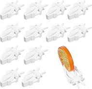 XLIUAX 12 Pcs Bird Cage Food Holder, Parrot Fruit Vegetable Clips Millet Holder for Birds Cages Feed