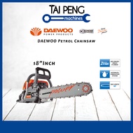 DAEWOO Gasoline Chainsaw DCS5218T 18 Inch 52cc Chainsaw Petrol Mesin Gergaji Kayu Mesin Potong Kayu