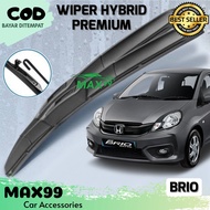 WIPER HYBRID BRIO / WIPER HYBRID PREMIUM BRIO / WIPER KACA HYBRID HONDA BRIO / 1 PASANG - MAX99
