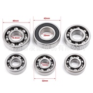 Motorcycle Gearbox Bearing 6-Piece Set Suitable for GY6 50 80 125 150 Gearbox Bearing