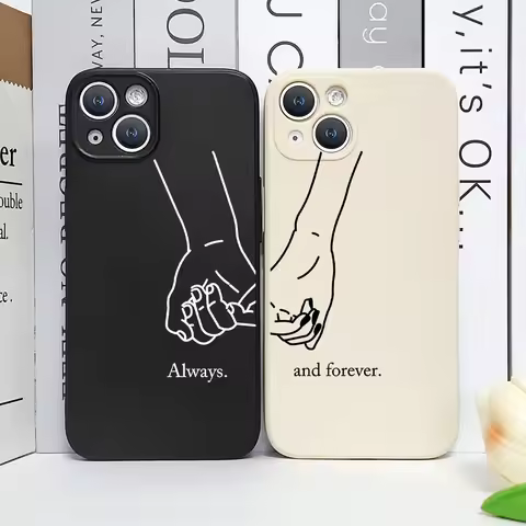 Girls Boys Best Friends Forever Always Phone Case For iPhone17 Air 16E 16 15 14 13 Mini 12 11 Pro Ma