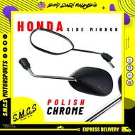 Honda Side Mirror Chrome (MINIMAL) MOTOR CERMIN Untuk WAVE125/W100/W125/RS150/ICON/DASH/FUTURE SIDE