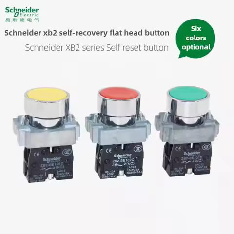 Schneider Electric Flat head button XB2BA31C BA42C XB2BA11C self-reset start stop switch XB2BA45C ZB
