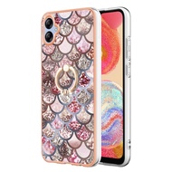 Electroplating IMD TPU Phone Case with Ring For Samsung Galaxy A04e/Samsung Galaxy A24 4G/Samsung Ga
