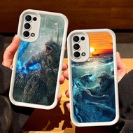 White Casing for OPPO A52 A95 A16 A94 Reno 4 6 A55 A72 A54S A74 A92 A16s 5 5G S71 Godzilla vs Kong