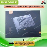 Ezcap324B - Pci Express Hdmi Capture 4K With Led New Stock