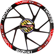 GIXXER 250 MAGS STICKER DECALS (SET FOR 2 WHEELS, FRONT AND REAR)