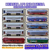 KAI LOCOMOTIVE INDONESIA Miniature Toy Train - CC201 and CC206 Indonesian Train Toy full lights larg