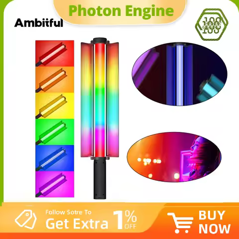 Ambitious RSL-01 RGB handheld stick light 2500K-9000K LED Light Stick Lighting Effects 2600mAh batte