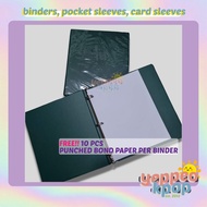 3 ring binder w/ FREE SHORT PAPER kpop stationary notebook A4 short Ultra Pro 3 8 9 pocket sleeves