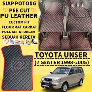 TOYOTA UNSER 7SEATER(1998-2005) CAR ACCESSORIES FLOOR MAT CARMAT 3D PU LEATHER CUSTOMMADE ANTI-SLIP 