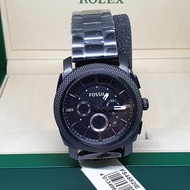 [Original] Fossil FS4552 Machine Chronograph Black Ion Plated Stainless Steel Men's Watch