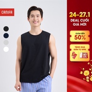 Combo of 2 CANIFA men's home shirts made of cotton 8LA25A003 8LA25A004