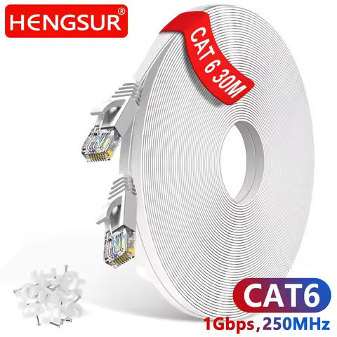 5M 10M 15M 20M 30M Cat 6 Ethernet Cable High Speed Internet Network Cable Rj45 Patch Cord for Router