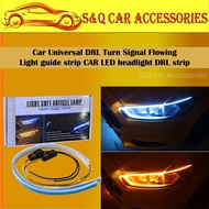Car Universal DRL Turn Signal Flowing Light guide strip CAR LED headlight DRL strip/Car Daylight&Sig