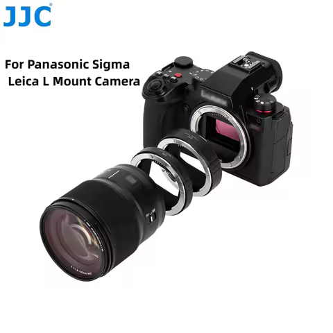 JJC Auto Focus Automatic Extension Tube Lens Adapter Ring 11mm 16mm Electronic for Panasonic Leica S