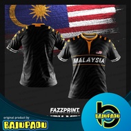 BAJU PADU [COD] FAZZ  HM03 - HARIMAU MALAYA TEAM MALAYSIA BLACK JERSEY