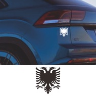 Vinyl Decal Albanian Double Headed Eagle Car Sticker Waterproof Auto Decors on Truck Bumper Rear Win