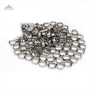 120Piece 1/2 Inch PEX Cinch Clamp Ring Cinch Crimp Ring Cinch Clamp Single Ear Hose Clamp for PEX Fi