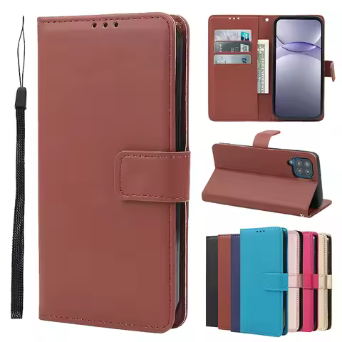 Leather Phone Case For Samsung Galaxy M15 M14 5G M23 M35 M32 M55 M52 M53 M54 5G M62 M34 M33 M60S M80