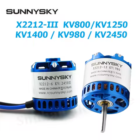 SunnySky X2212-III X2212 2212 800KV 980KV 1250KV 1400KV 2450KV 3-4S Long Short Shalft 3-4S Brushless