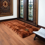 Anti-slip Rasfur Fur Prayer Rug 115x65x2.5cm Fur Prayer Rug/ premium Prayer Rug/ LP Anti-slip/