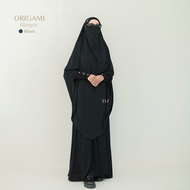 NAJ Studio - Origami Abaya Dress Polos Syari Outfit Umroh Haji