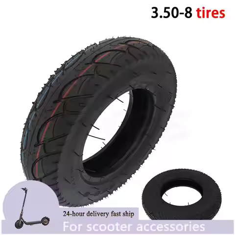 For 3.50-8 road tire with curved valve inner tube for Z50 R J Mini Dirt Bike Parts Trailer Carts Sco