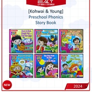 [EZY] - Kohwai & Young Easy Phonics Reader Story Book 6book/Set Ages 4+