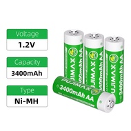 PUJIMAX NI-MH battery AA battery 3400mAh 1.2V Rechargeable battery toy battery controller battery
