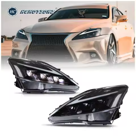 Factory LED Front Lamps Assembly 2006-2013 Start Up Animation DRL IS250 IS350 C ISF 220d Car Headlig