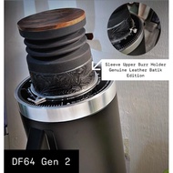 DF64 Gen 2 | Leather Sleeve Cover Upper Burr Holder | Batik Edition