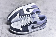 全新Air Jordan 1 Low 白紫款 男女通用運動鞋