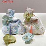 DALTON New Chinese Style Handbag Sweet Portable Flower Pendant Girls Storage Bags Cosmetic Bag Tempe