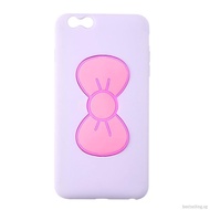 ✿new Cute 3D Standing Bowknot Design Rubber Case Cover For iPhone 6plus