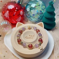 -Blessing- 草莓晶、薰衣草紫水晶、白水晶