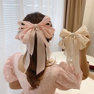 FUFU SHOP Hair Clip Bow Pastel Satin Korean Big