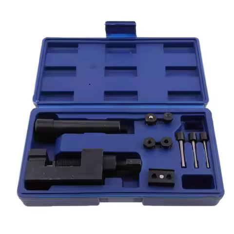 Motorcycle 4 Pins Chain Cutter Breaker Splitter Riveting Tool Rivet Repair Set for Chain 415/420/428