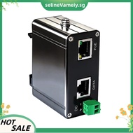 Industrial Grade 30W 2.5G PoE Injector 0.6A 44-57V DC Input/Output Straight-Through Passive PoE Powe