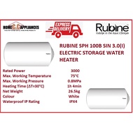 RUBINE SPH 100B SIN 3.0(I) ELECTRIC STORAGE WATER HEATER