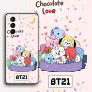 [Aimeidai] Samsung Case Cute BTS Printed Liquid Silicone Phone Case Full Body Shockproof Protective Cover for Samsung S9/S10/S20/S21/S2 Series